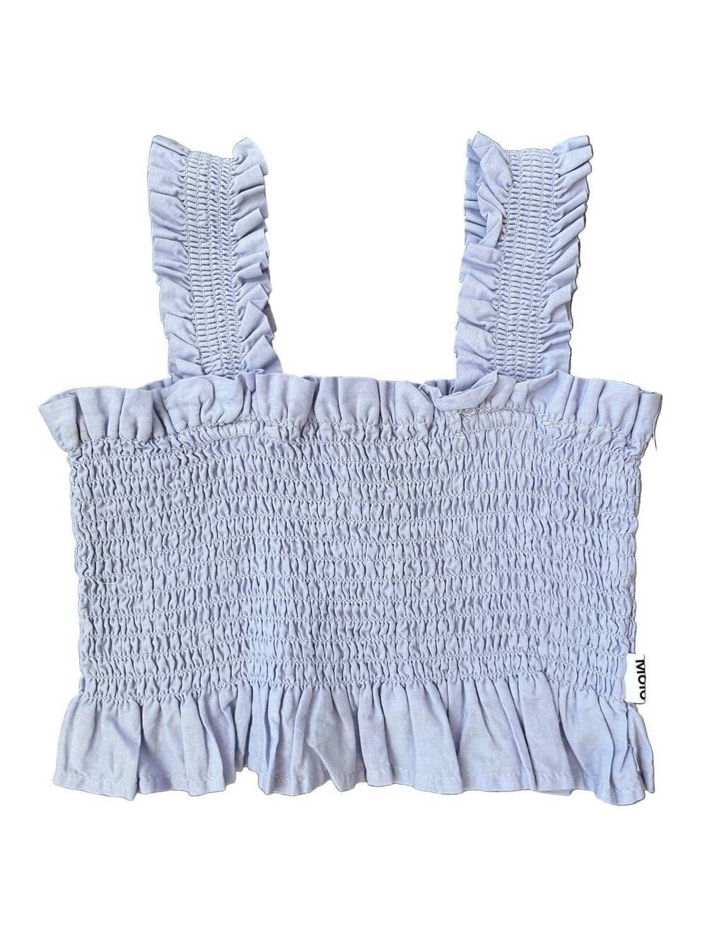 NEW MOLO girls rolfia smocked tank top in cool lilac